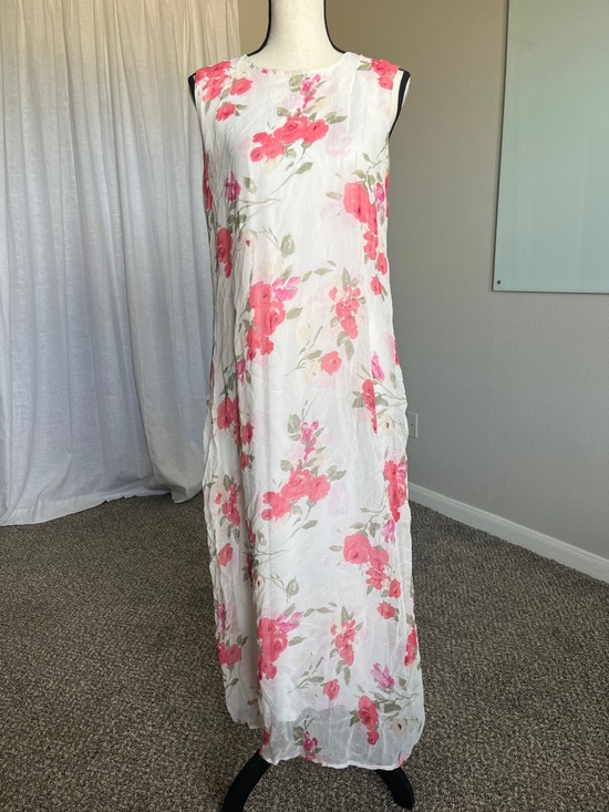 Enfocus Studio Dresses & Skirts - Vintage Floral Maxi Dress Sheer Overlay Watercolor Cottagecore Romantic M/L